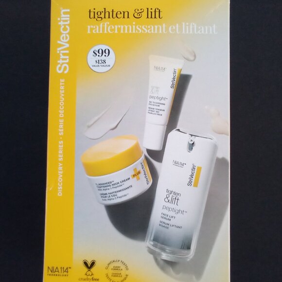 STRIVECTIN Discovery Series TIGHTEN & LIFT 1.Eye Serum 2.Face Serum 3.Neck Cream - Picture 9 of 10